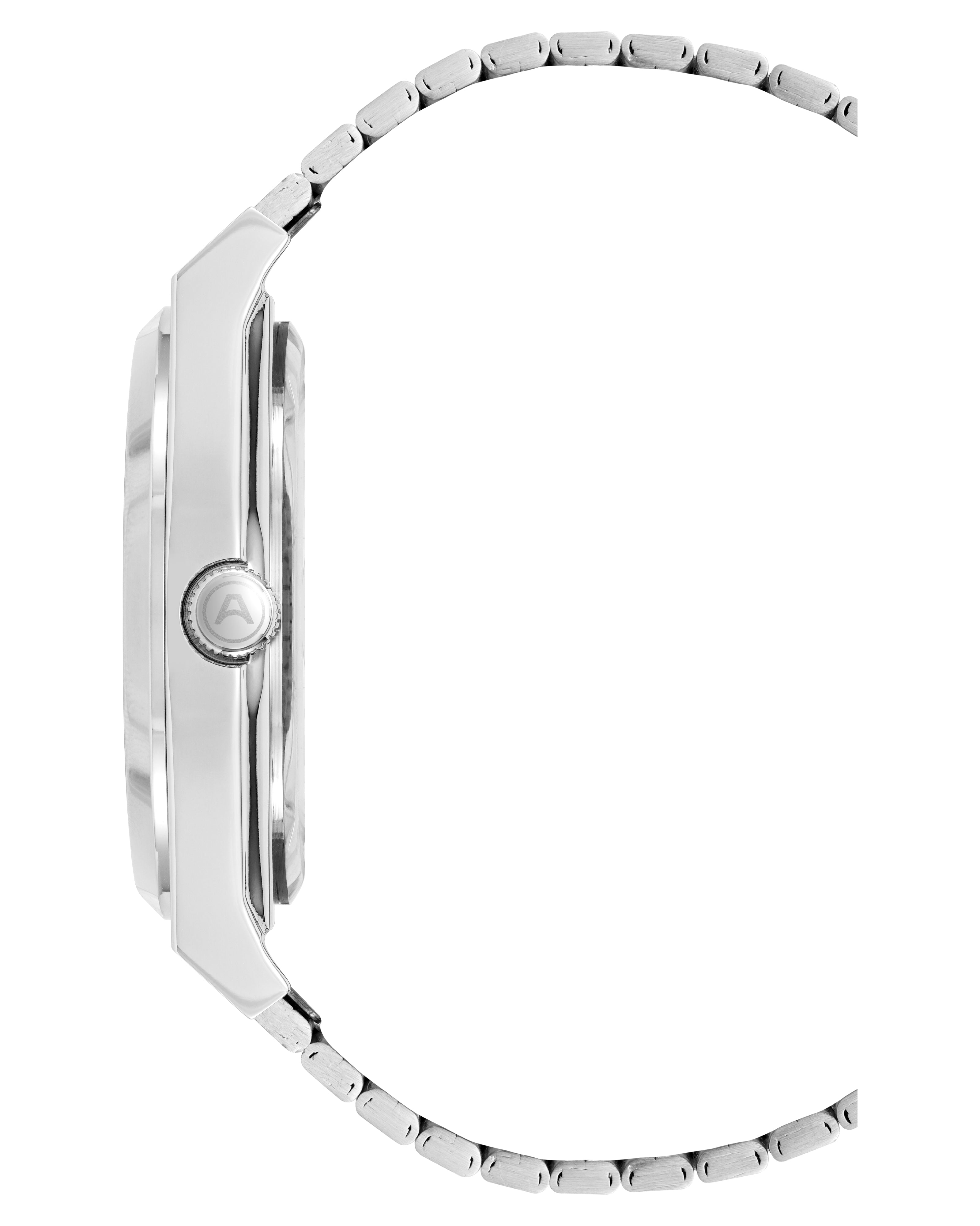 1975™ | 40mm, Black Matte/Silver-Men-Armitron