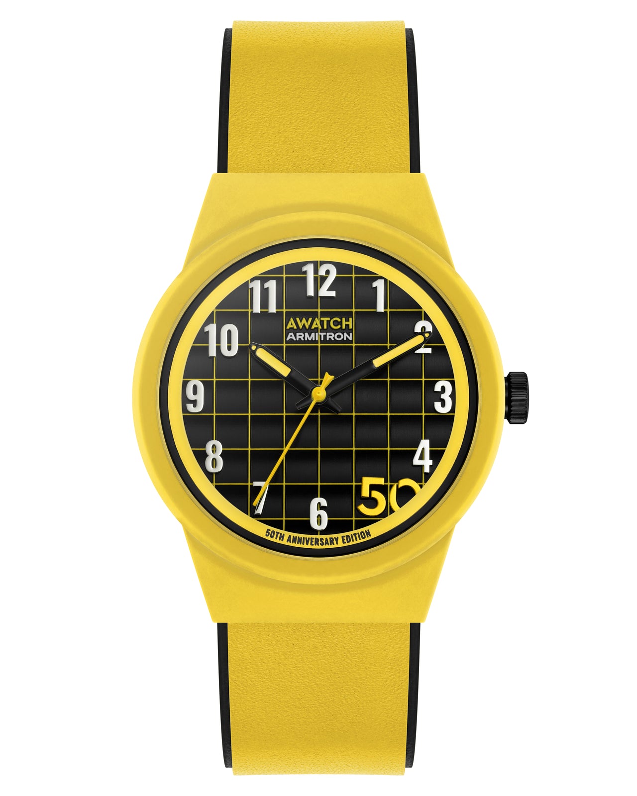A-Watchâ„¢ | 35.5mm, Yellow with Black-Men-Armitron