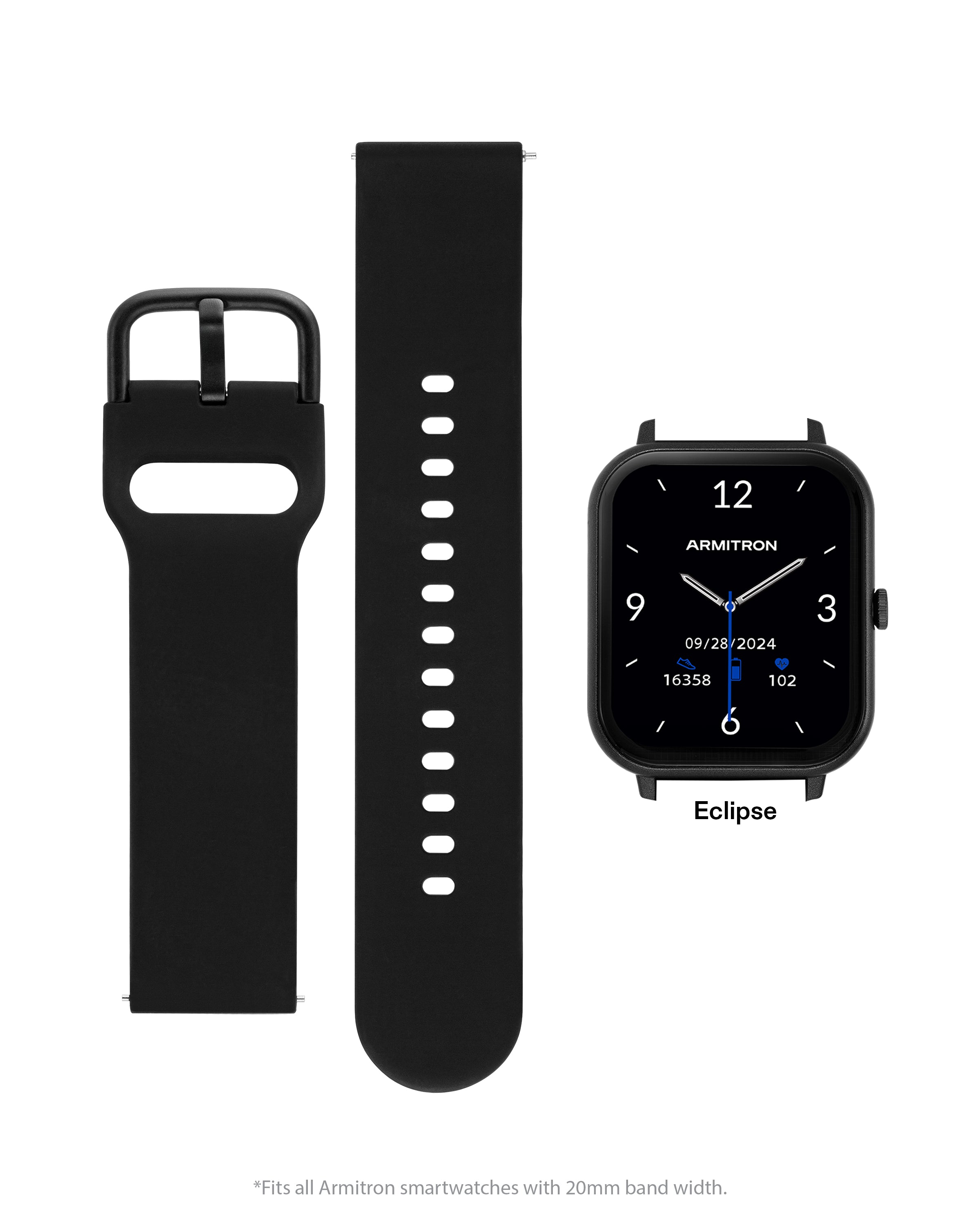 Keeperless Armitron Connect Bandâ„¢ | 20mm-Smart-Armitron