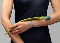 Thumbnail for Athena Watch & Bracelet Setâ„¢ | 18mm, Blue Sunray, Silver-Women-Armitron