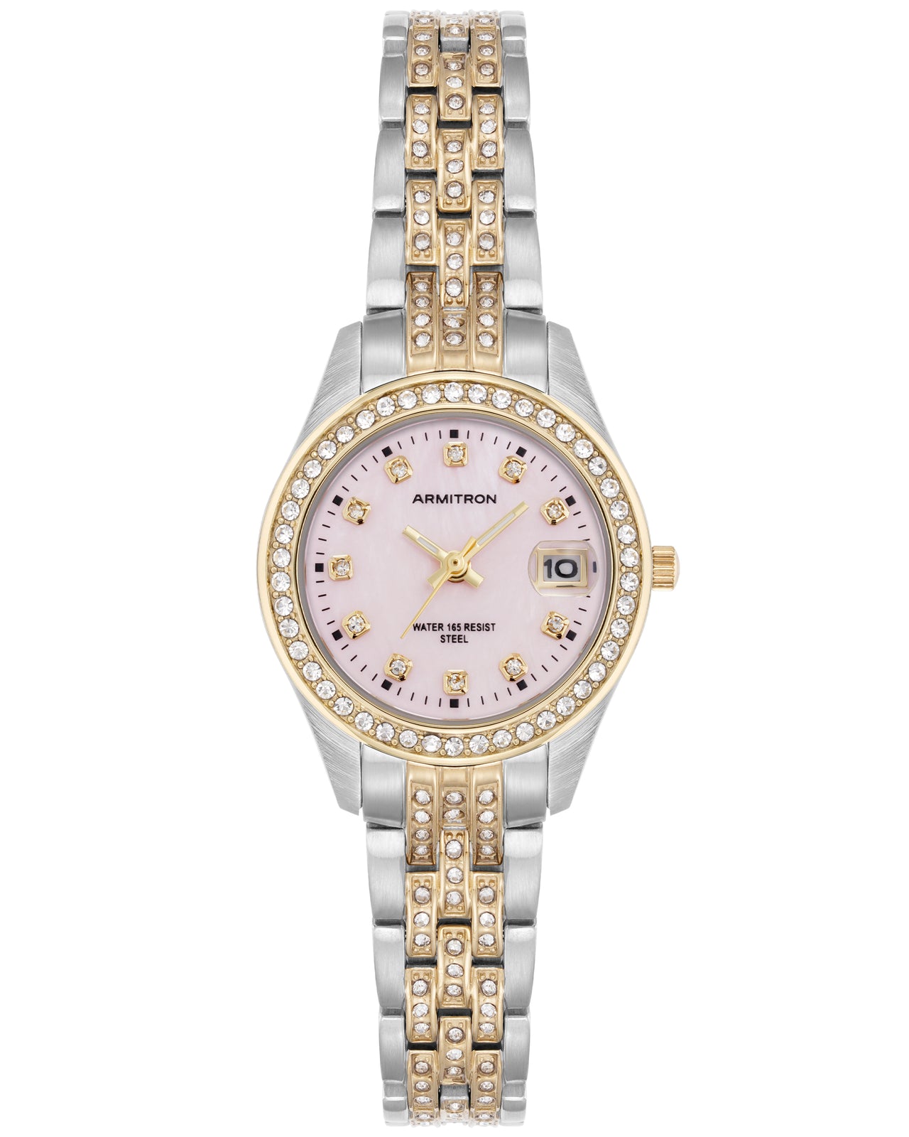 Minnie Stone Dialâ„¢ | 26mm, Gold/Silver-Women-Armitron