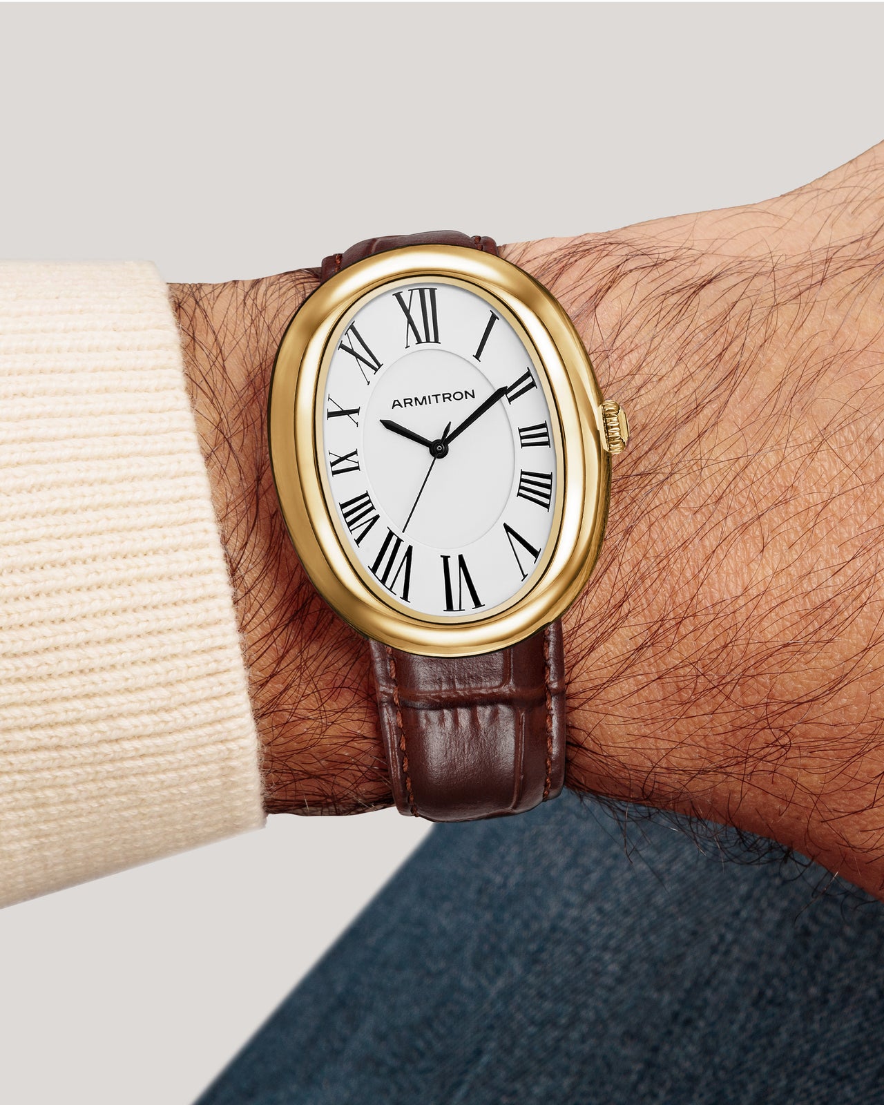 Andi (Large)™ | 36mm, Brown/Gold-Men-Armitron