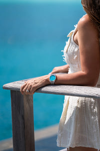 Thumbnail for 1975™ | 34.5mm, Aqua/Silver-Women-Armitron