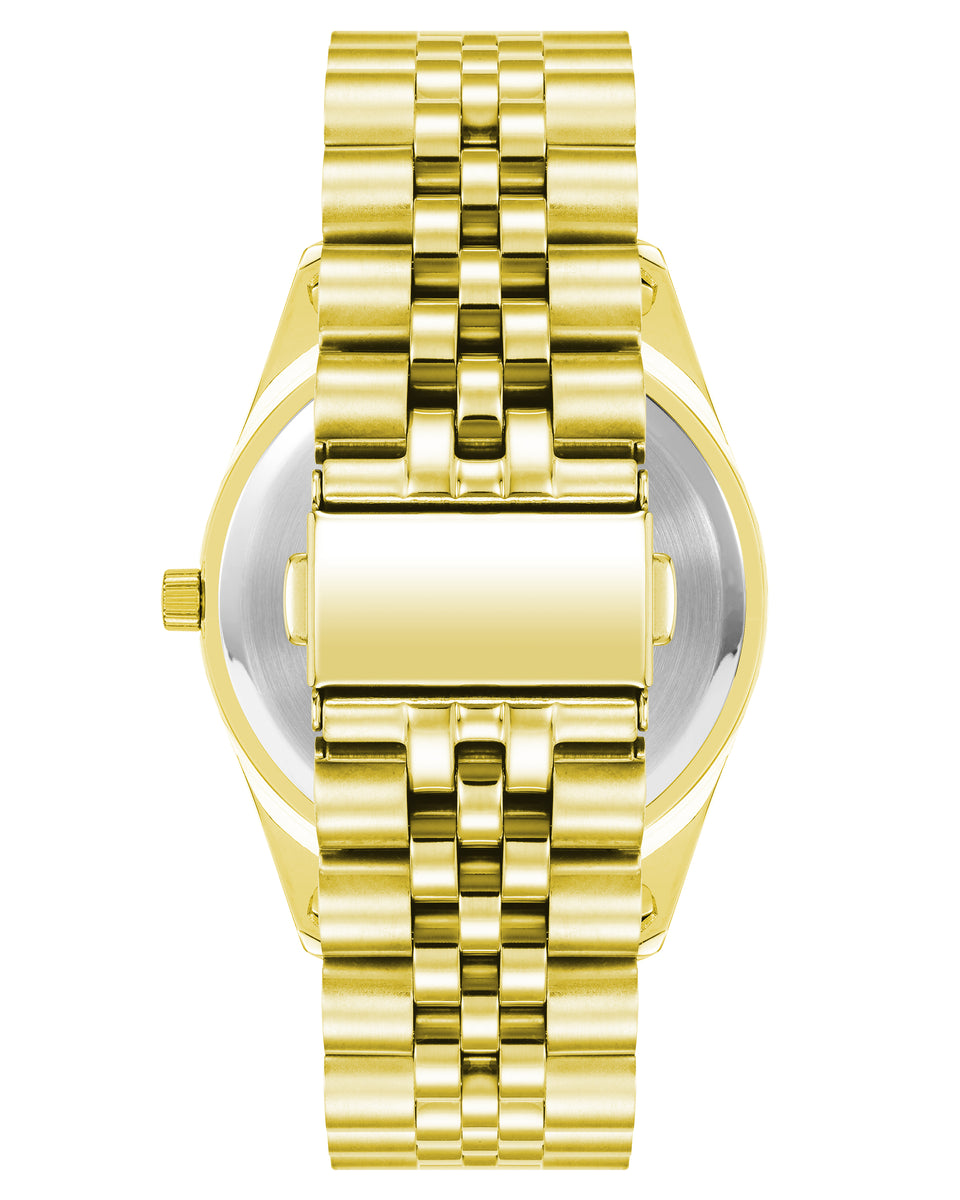 Round Face Gold Bezel Watch | Armitron
