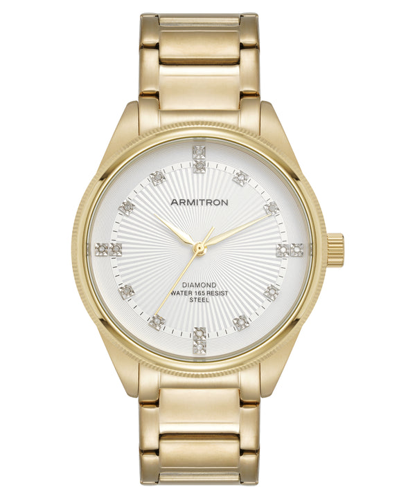 Armitron Watches Armitron Water 165 Resist Steel Gold Armitron