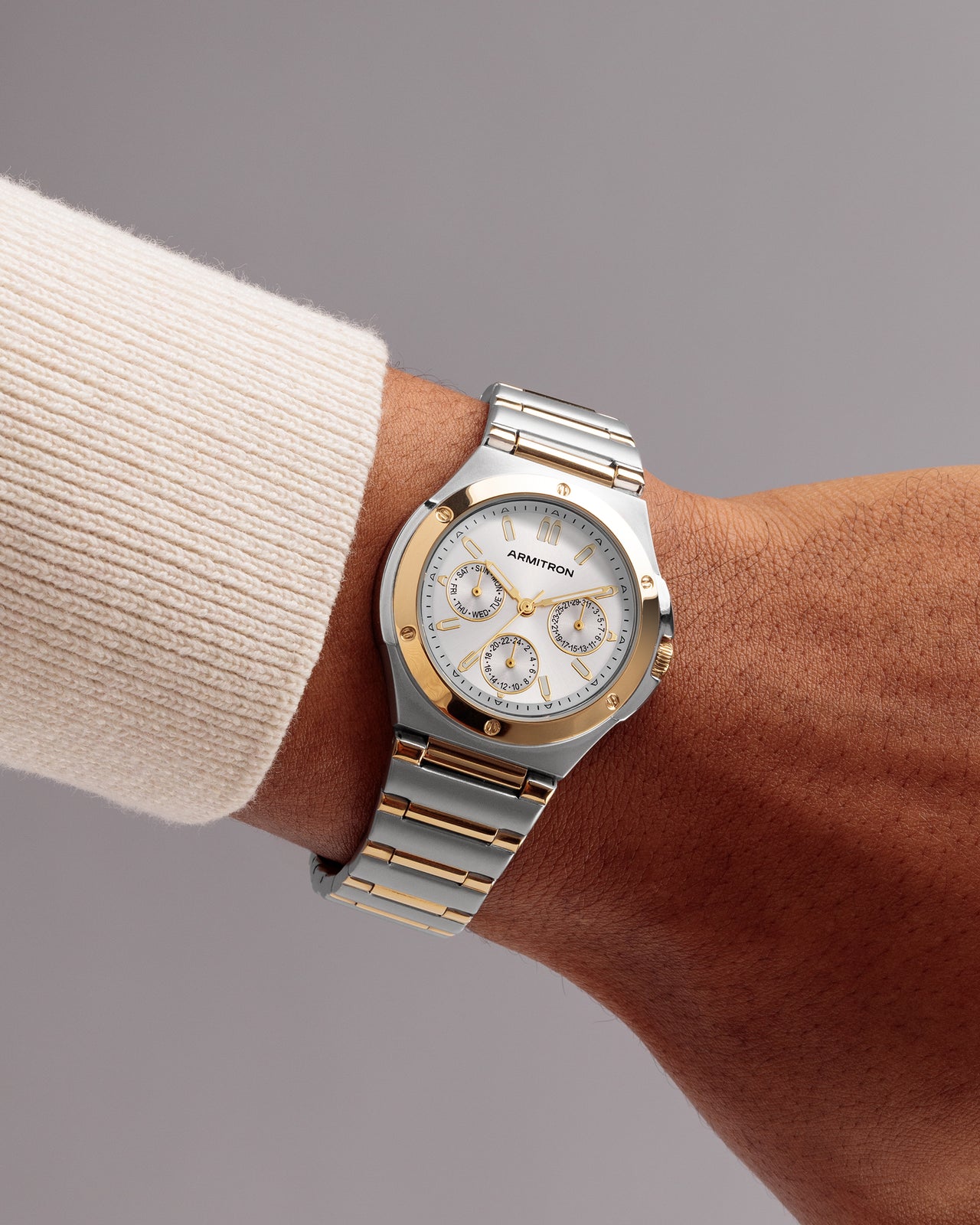 Parker™ | 38mm, Silver/Gold-Men-Armitron