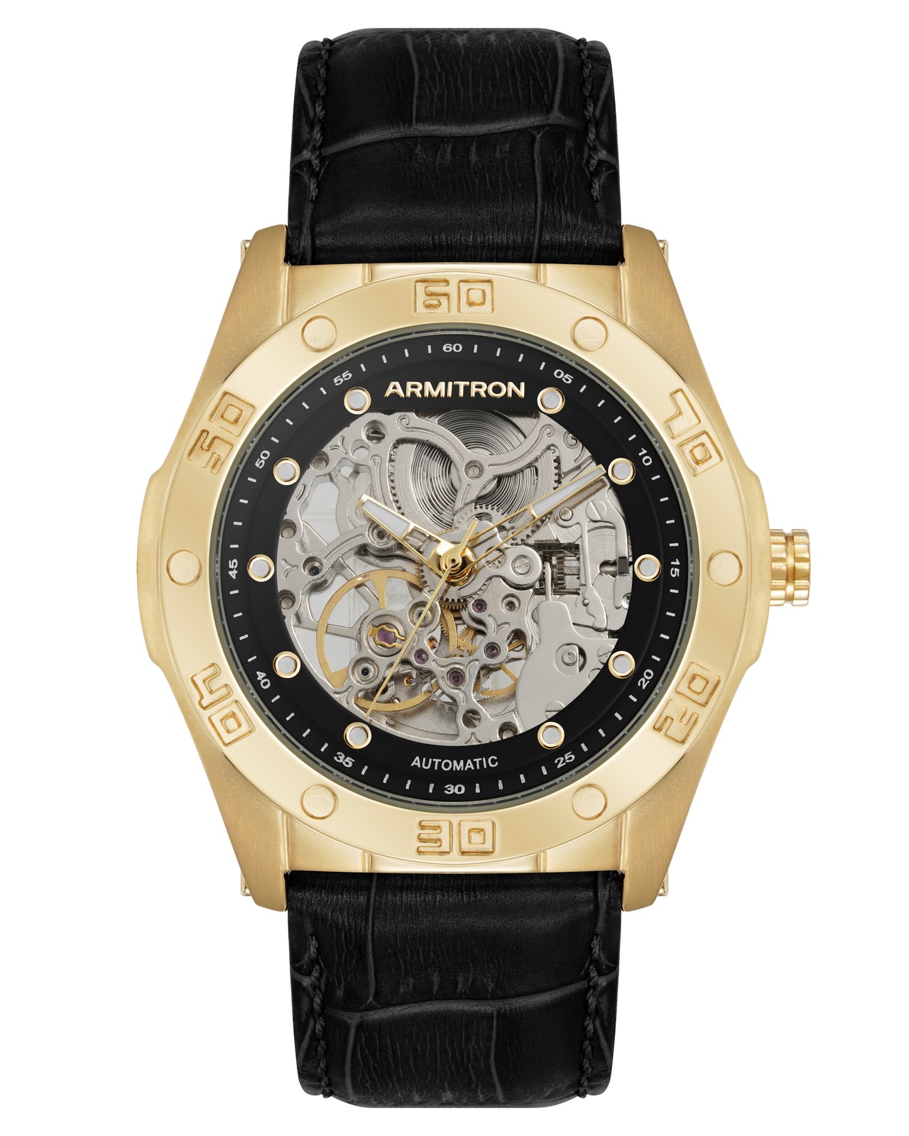 Skeleton™ | 42mm, Gold/Black-Men-Armitron