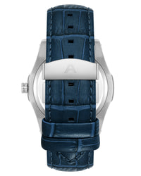 Thumbnail for Skeleton™ | 42mm, Navy/Silver-Men-Armitron