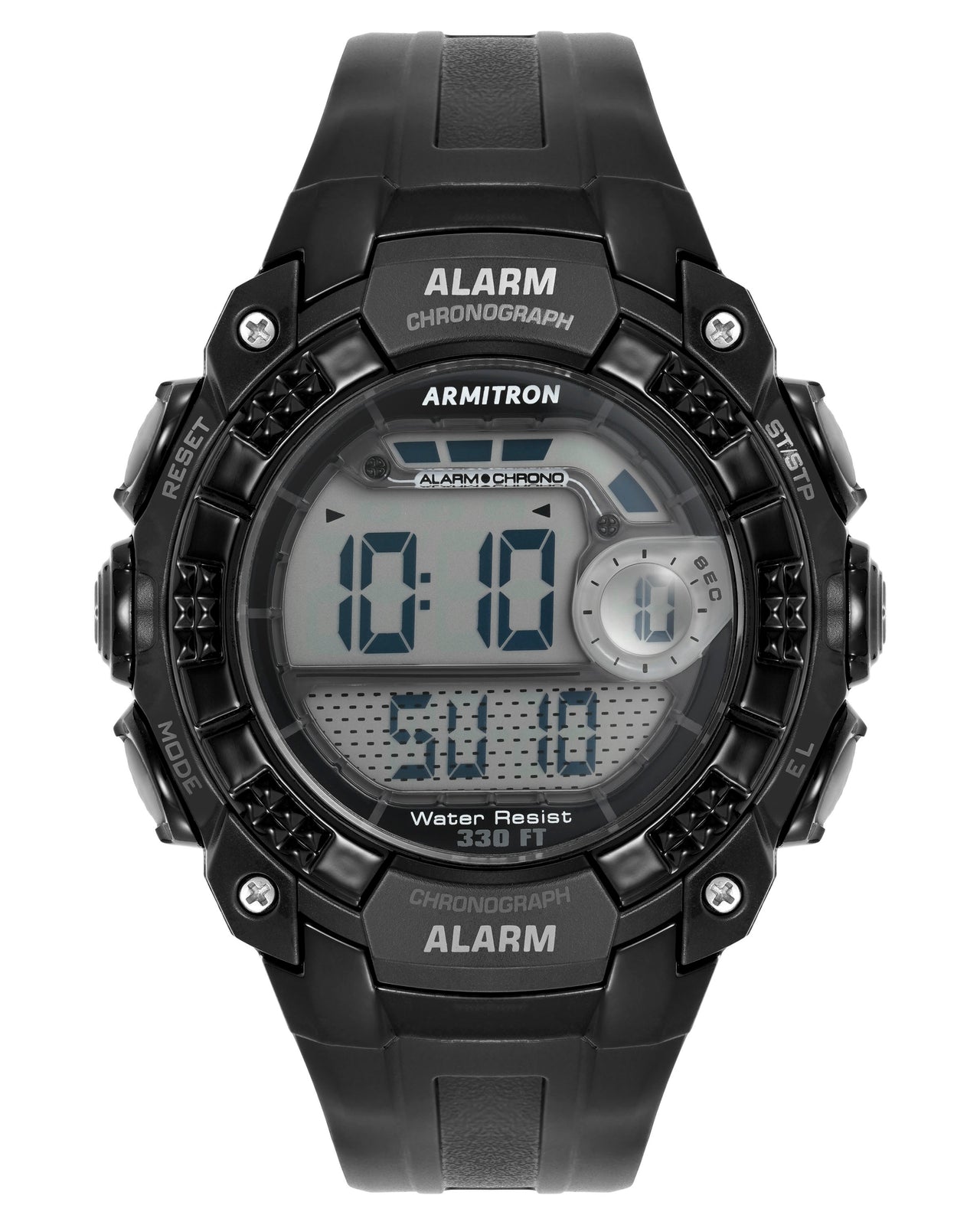 Armitron Sport Men's Digital Chronograph Resin Strap Watch 40/8209BLK-Armitron