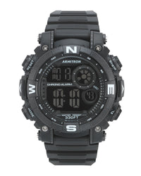 Thumbnail for Armitron Sport Men's Digital Chronograph Resin Strap Watch 40/8284BLK-Armitron