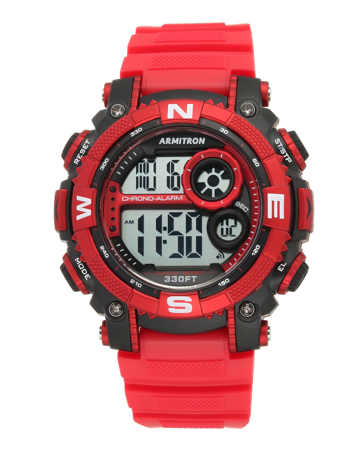 Armitron Sport Men's Digital Chronograph Resin Strap Watch 40/8284RDBK-Armitron