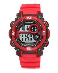 Thumbnail for Armitron Sport Men's Digital Chronograph Resin Strap Watch 40/8284RDBK-Armitron