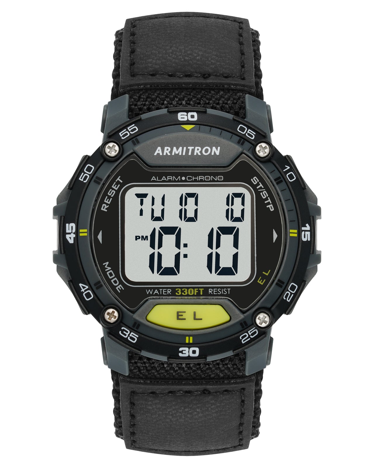 Armitron Sport Men's Digital Chronograph Nylon Strap Watch 40/8291BLK-Armitron