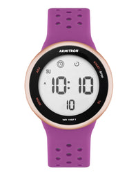 Thumbnail for Armitron Sport Women's Digital Chronograph Silicone Strap Watch 40/8423RPL-Armitron
