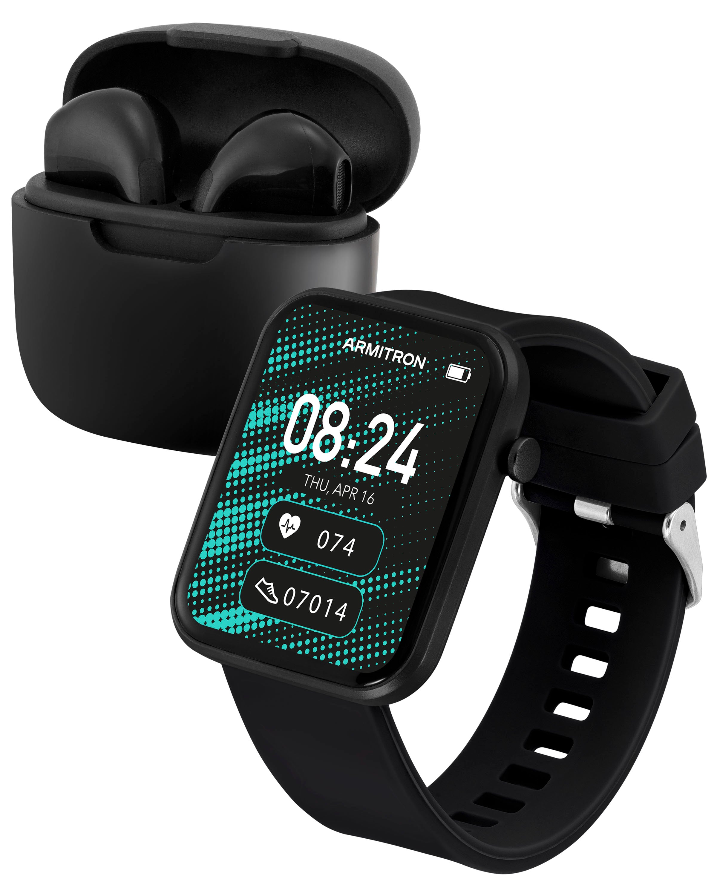 Armitron Boom Smartwatch and Earbuds™ | Black-Smart-Armitron