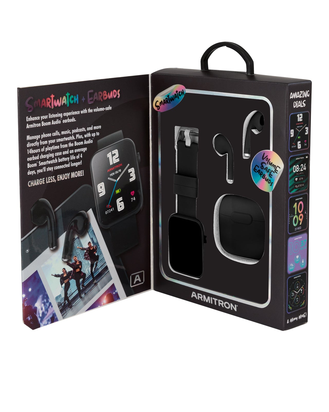 Armitron Boom Smartwatch and Earbuds™ | Black-Smart-Armitron