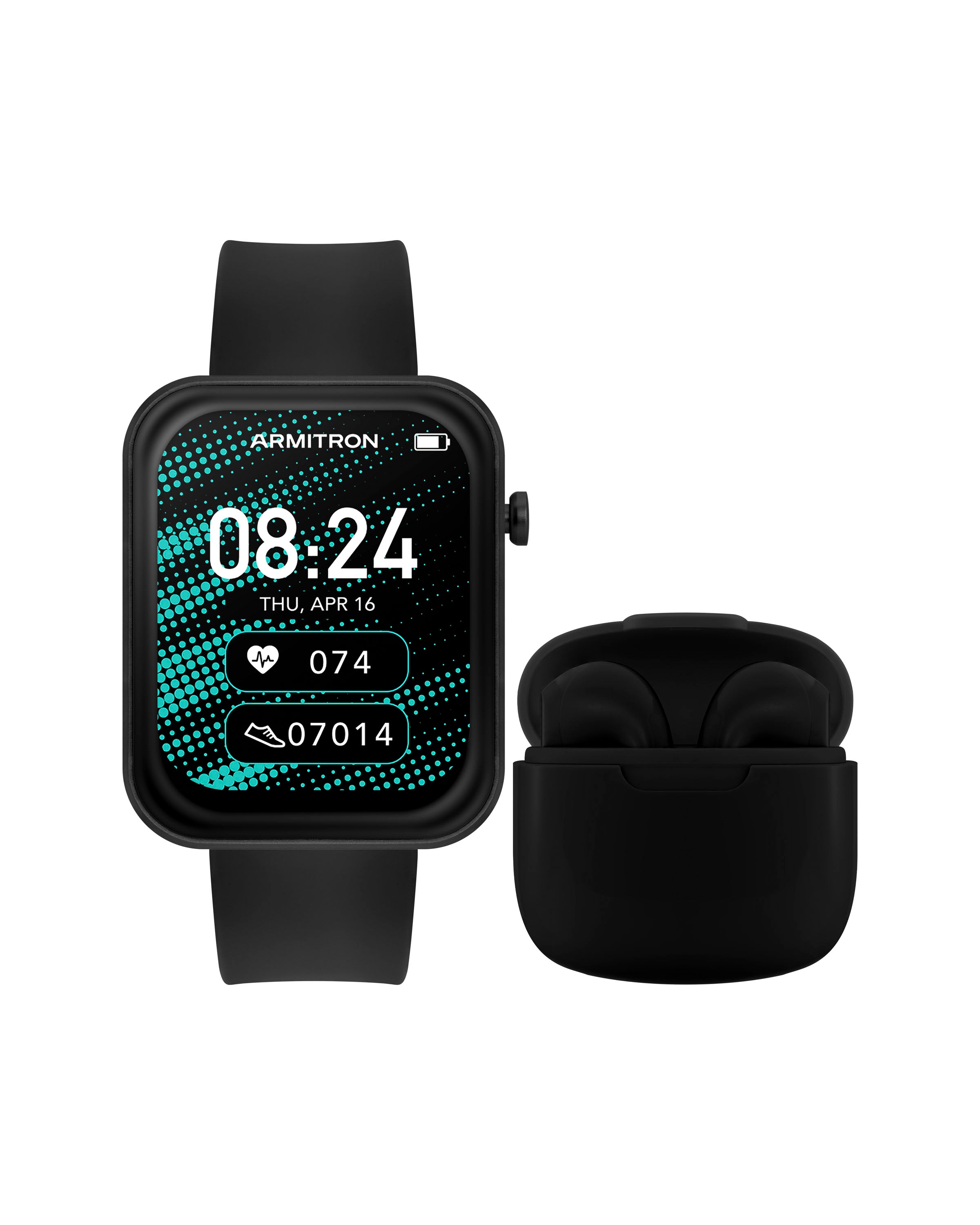 Armitron Boom Smartwatch and Earbuds™ | Black-Smart-Armitron