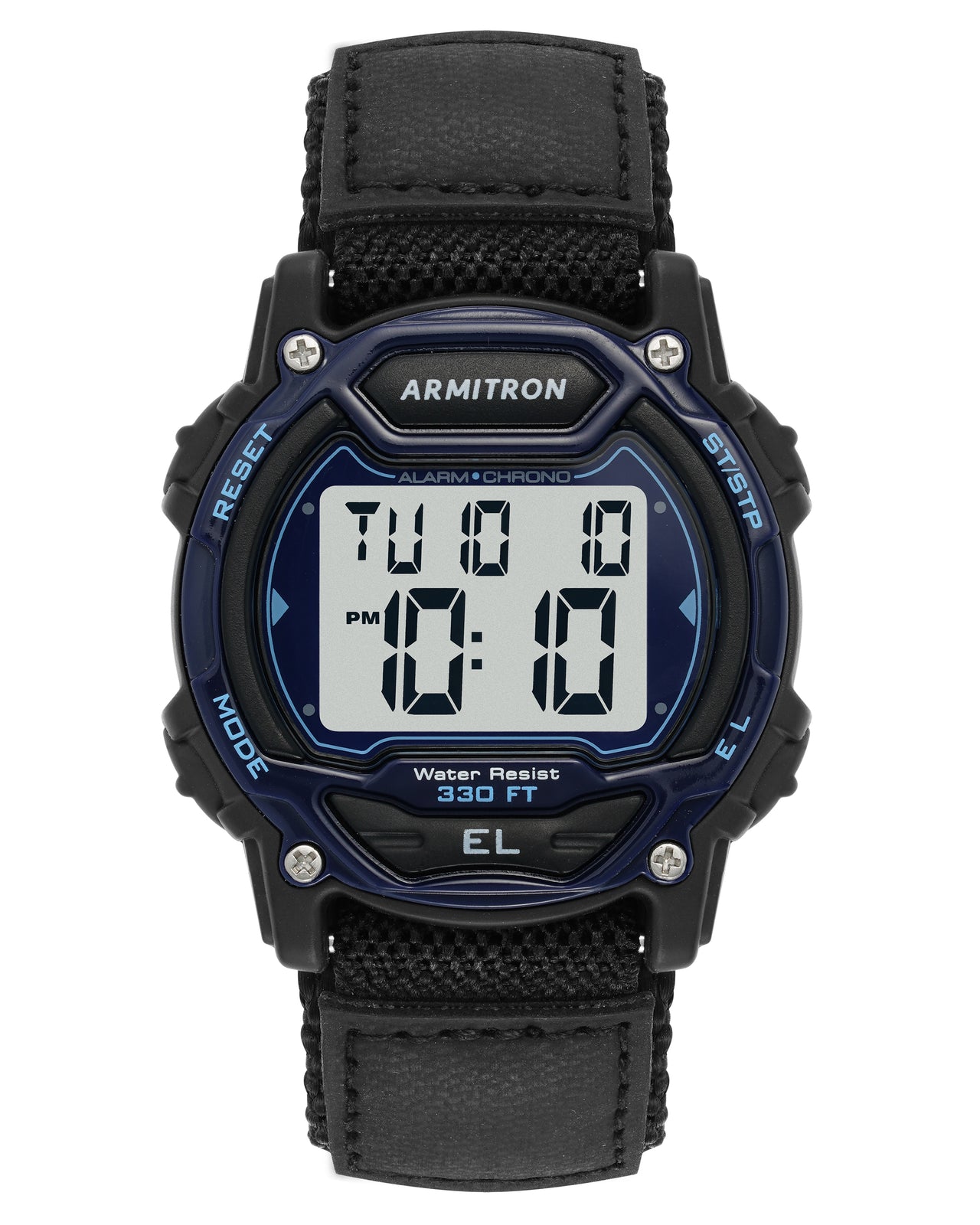 Armitron Sport Unisex Digital Chronograph Nylon Strap Watch 45/7004BLU-Armitron