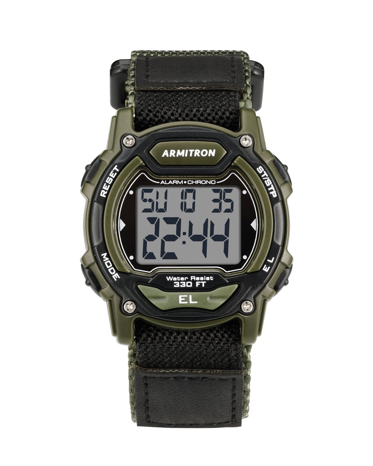 Armitron Sport Unisex Digital Chronograph Nylon Strap Watch 45/7004DGN-Armitron