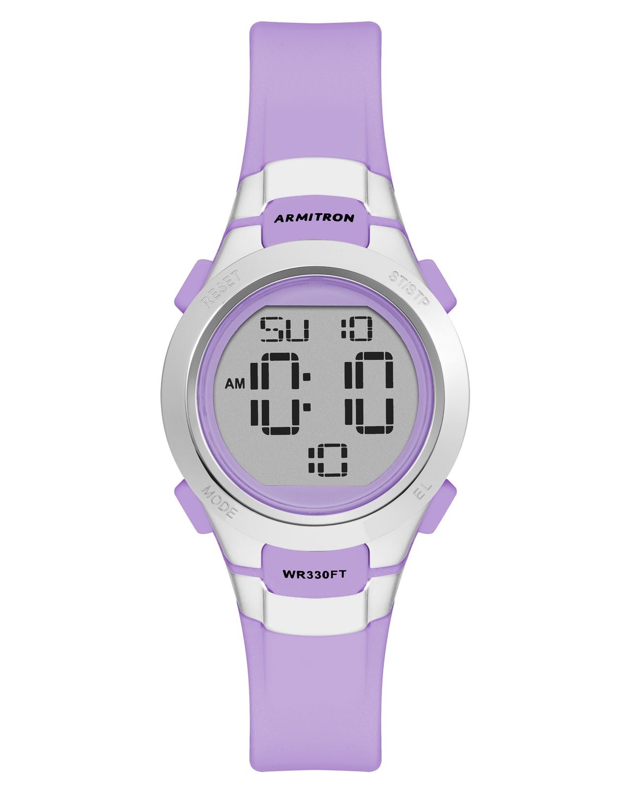 Armitron Sport Women's Digital Chronograph Resin Strap Watch 45/7012PRSV-Armitron