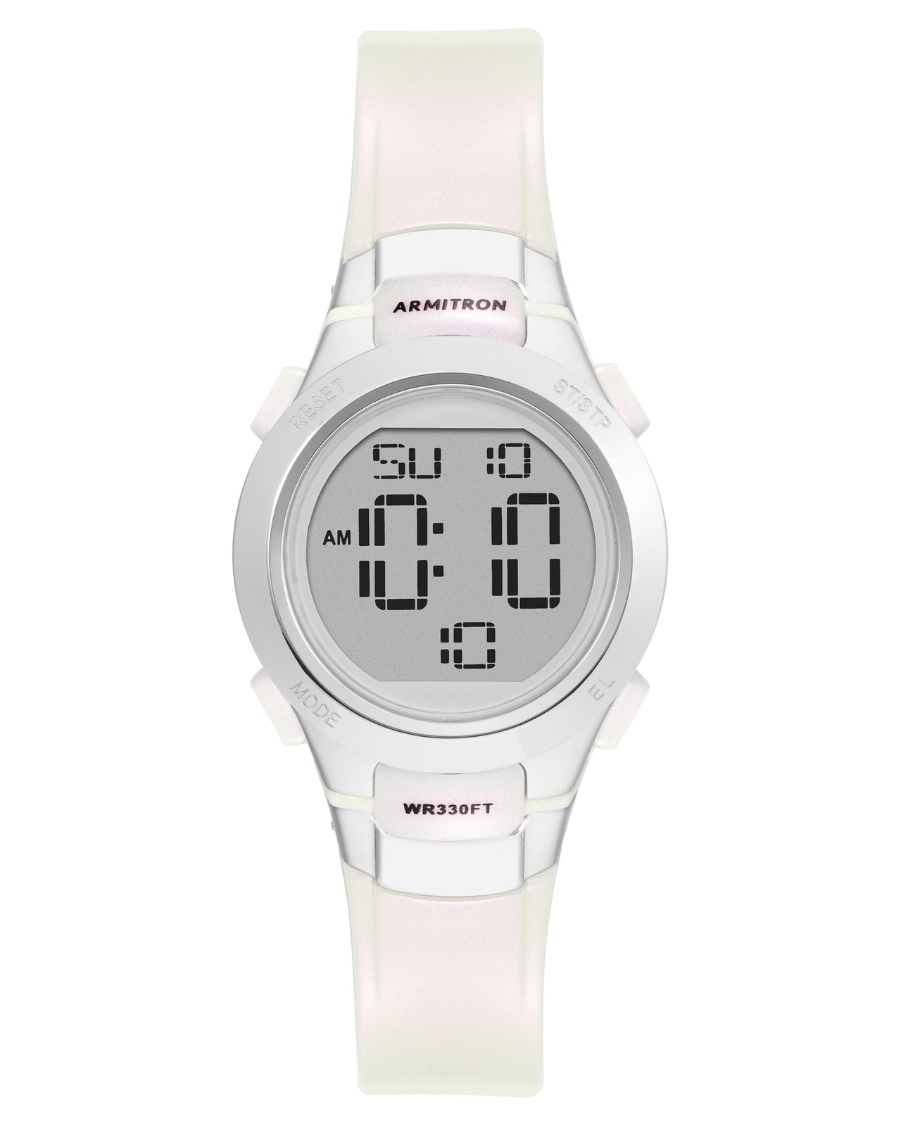 Armitron Sport Women's Digital Chronograph Resin Strap Watch 45/7012PWT-Armitron