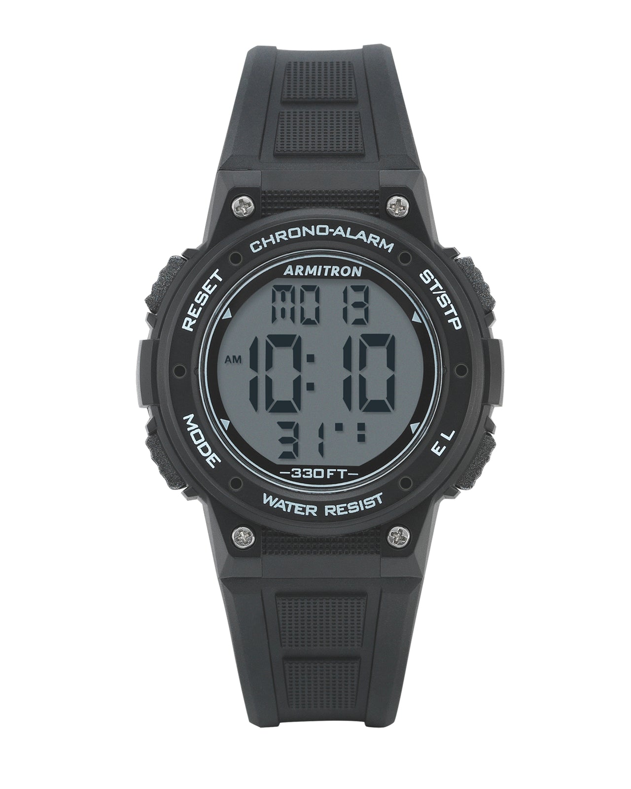 Armitron Sport Unisex Digital Chronograph Resin Strap Watch 45/7086BLK-Armitron