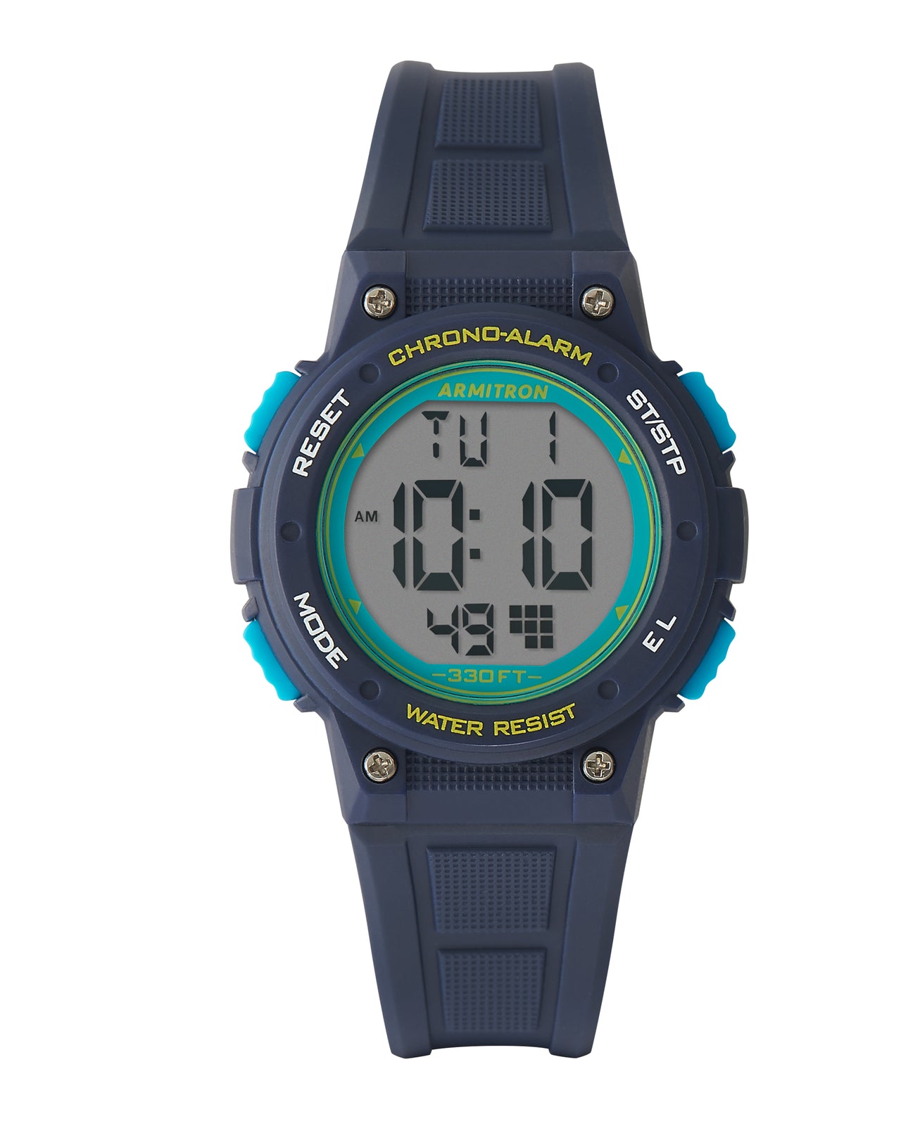Armitron Sport Unisex Digital Chronograph Resin Strap Watch 45/7086NVY-Armitron