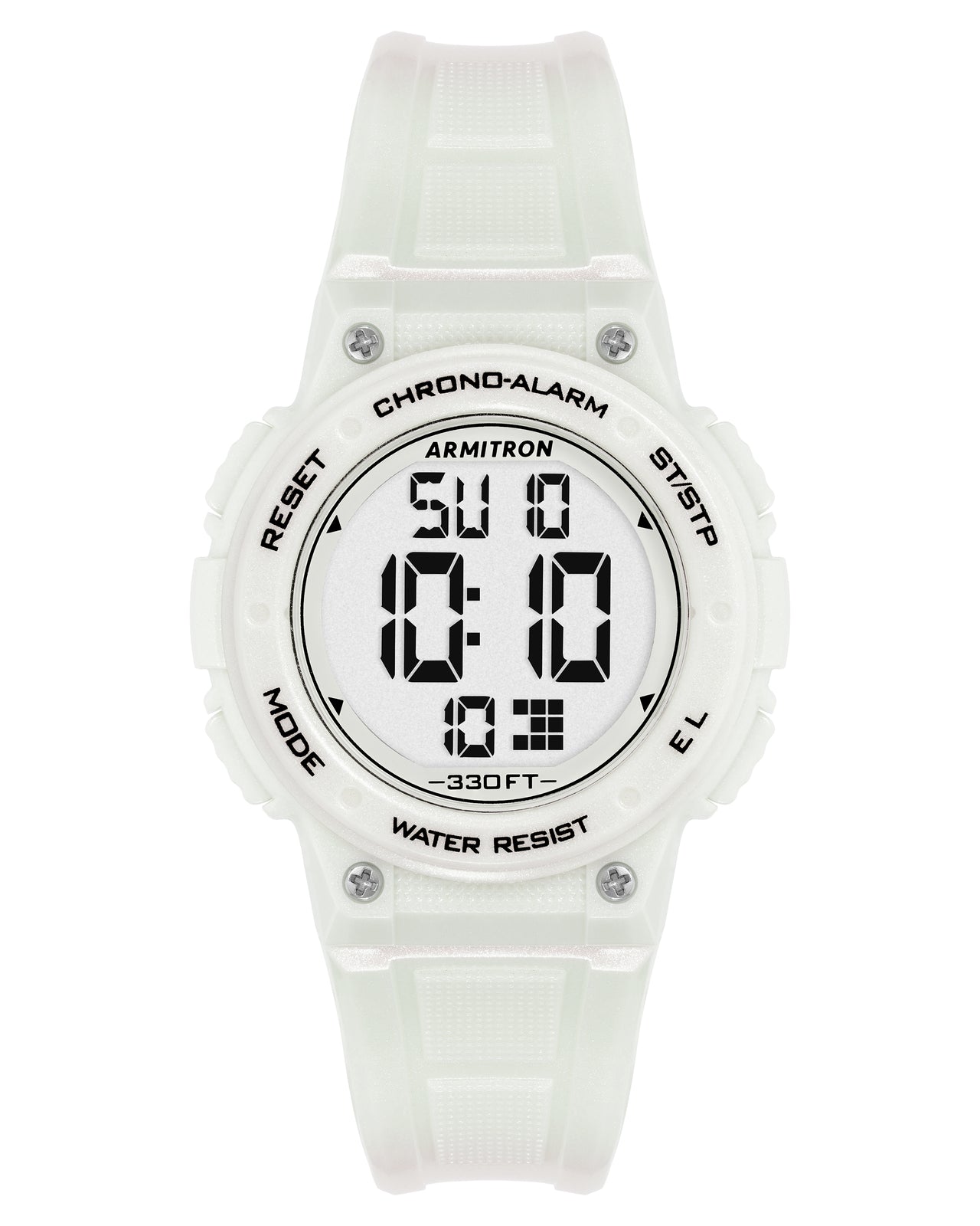 Armitron Sport Women's Digital Chronograph Resin Strap Watch 45/7086PWT-Armitron