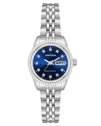 Thumbnail for Armitron Women's Day/Date Crystal Accented Dial Bracelet Watch 75/2475BLSV-Armitron