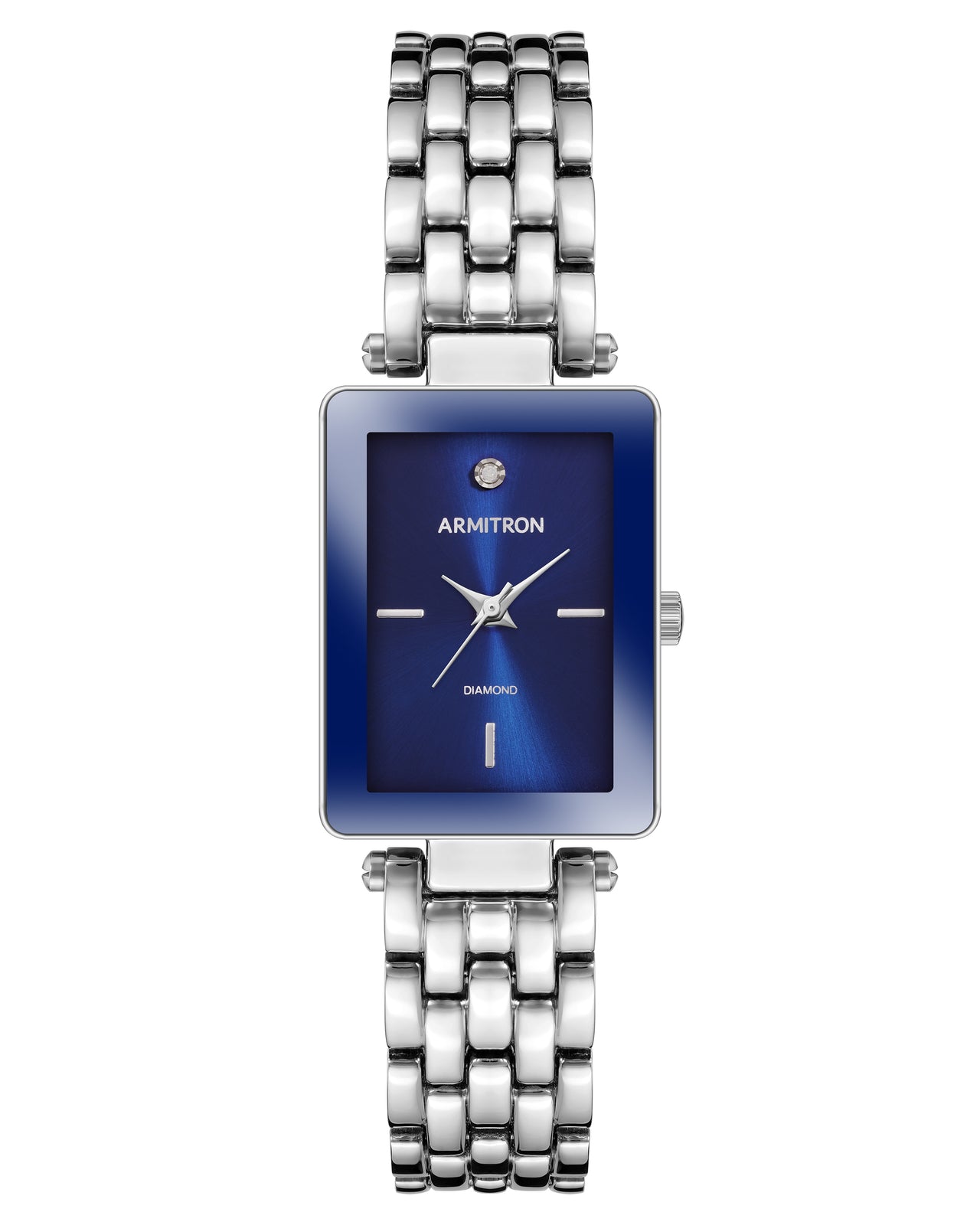 Armitron Women's Genuine Diamond Dial Bracelet Watch 75/5769BLSV-Armitron