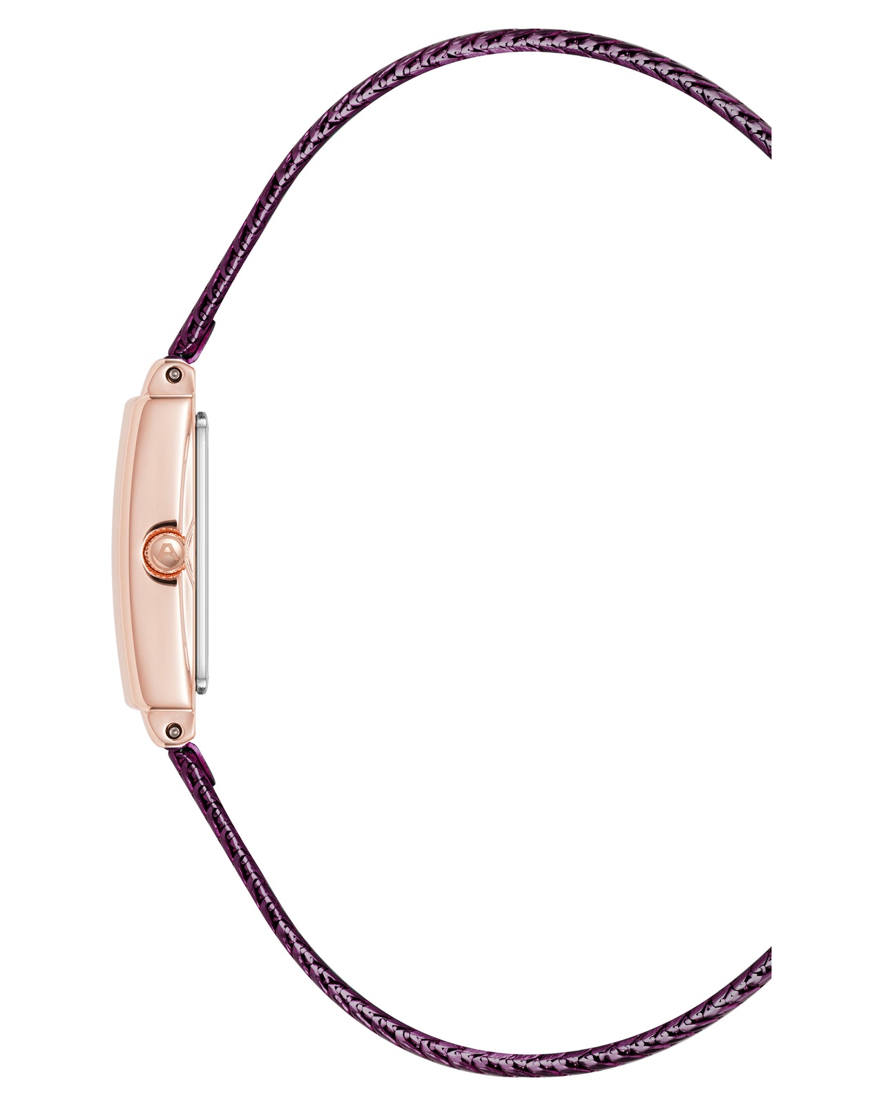 Athena Watch & Bracelet Set™ | 18mm, Plum, Gold-Women-Armitron