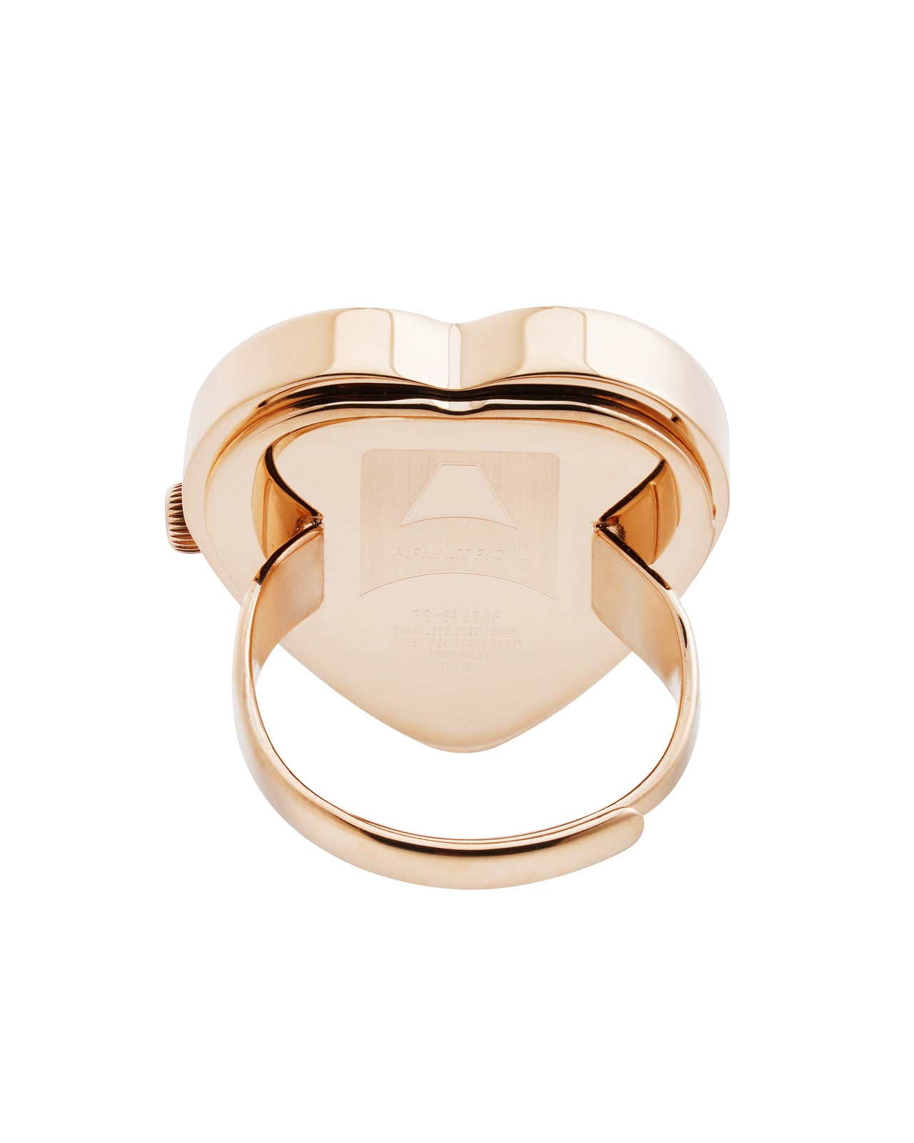 Heart Ring™ | 22mm, Rose Gold, Black Glossy-Accessories-Armitron