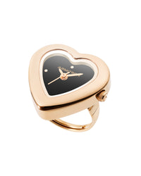 Thumbnail for Heart Ring™ | 22mm, Rose Gold, Black Glossy-Accessories-Armitron