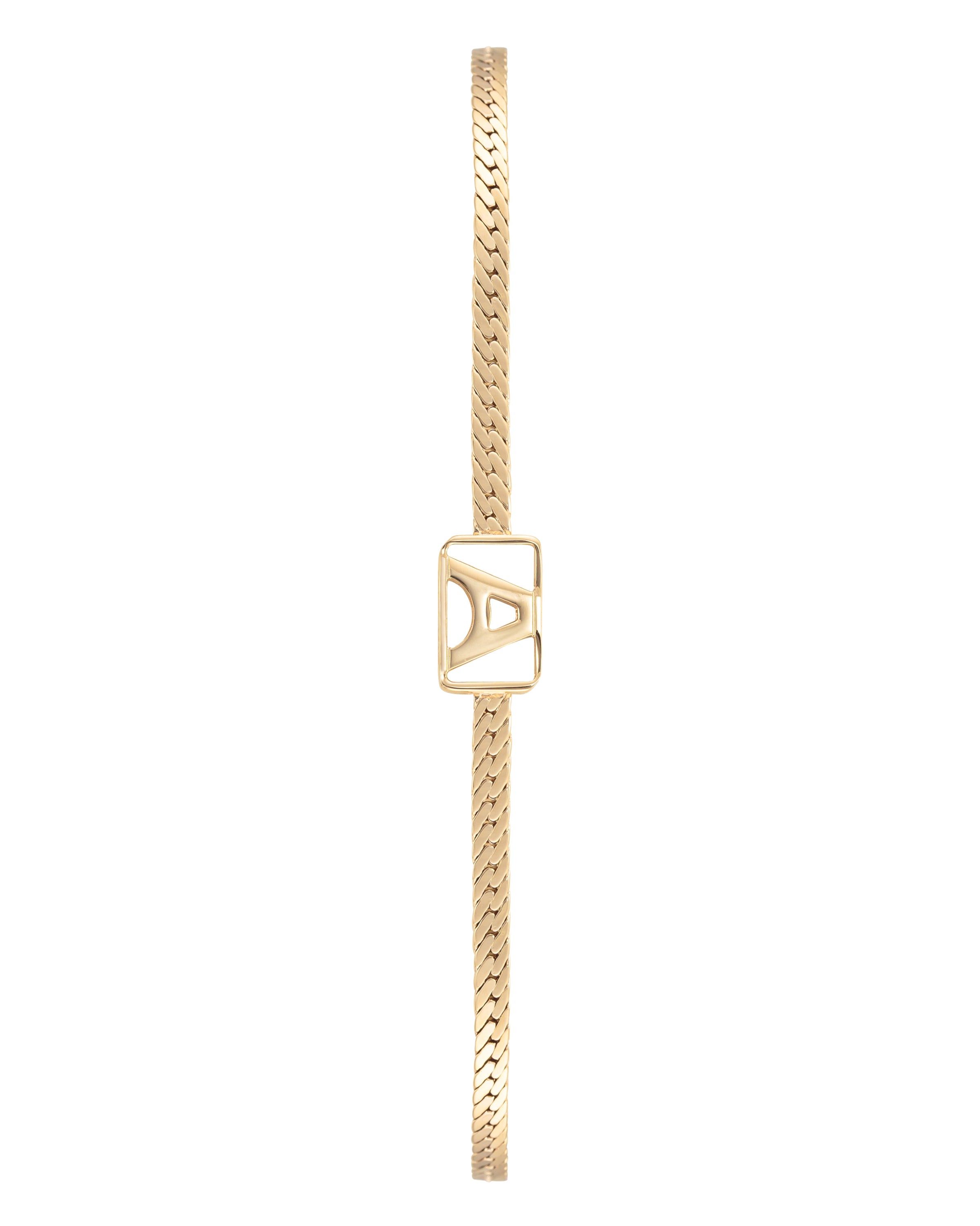 Herringbone & Logo Bracelet™ | Gold-Accessories-Armitron