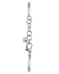Thumbnail for Herringbone & Logo Bracelet™ | Silver-Accessories-Armitron