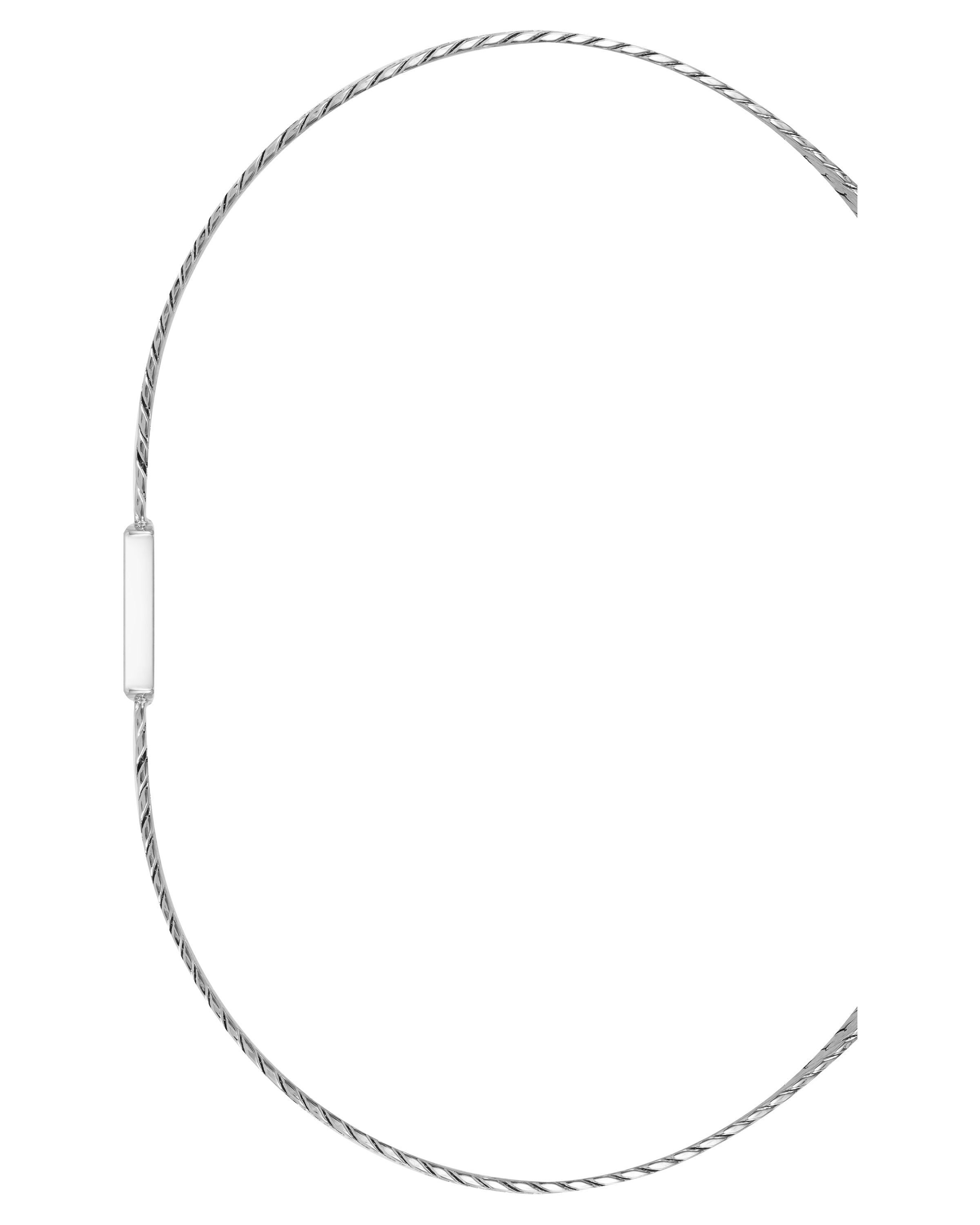 Herringbone & Logo Bracelet™ | Silver-Accessories-Armitron