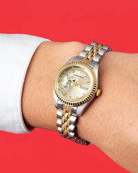 Thumbnail for Armitron x Peanuts: The Hug | 24.5mm, Peanuts Two-Tone Gold/Silver-Women-Armitron