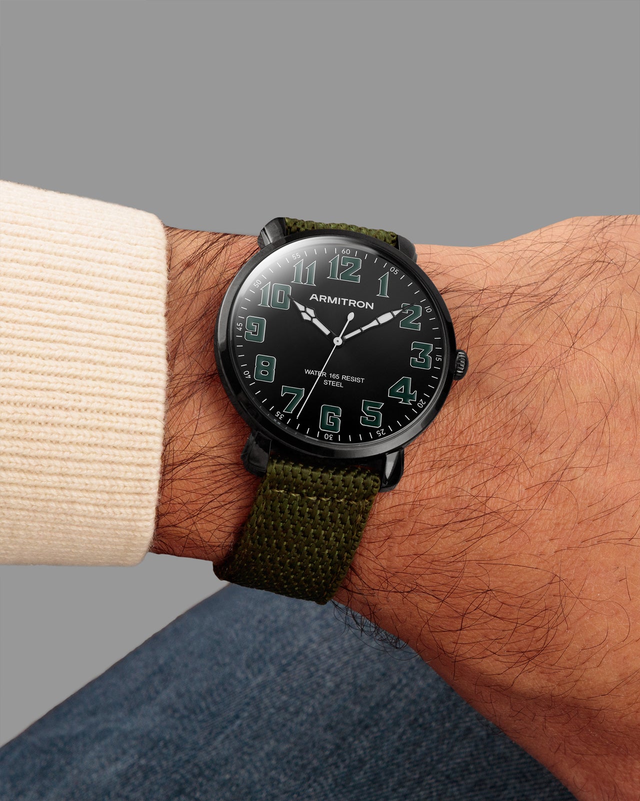 Campbell™ | 42mm, Black-Men-Armitron
