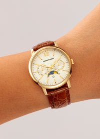 Thumbnail for Eugen™ | 42mm, Brown Leather-Men-Armitron