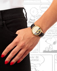 Thumbnail for Armitron x Peanuts: The Lineup | 36mm, Peanuts Black/Gold-Men-Armitron