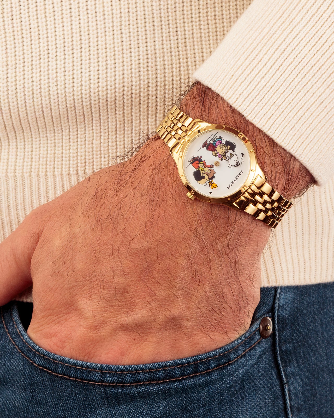 Armitron x Peanuts: Time to Celebrate | 34mm, Peanuts Gold-Women-Armitron
