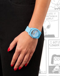 Thumbnail for Armitron x Peanuts: Good Grief! | 36mm, Peanuts Blue Ocean Plastic-Women-Armitron