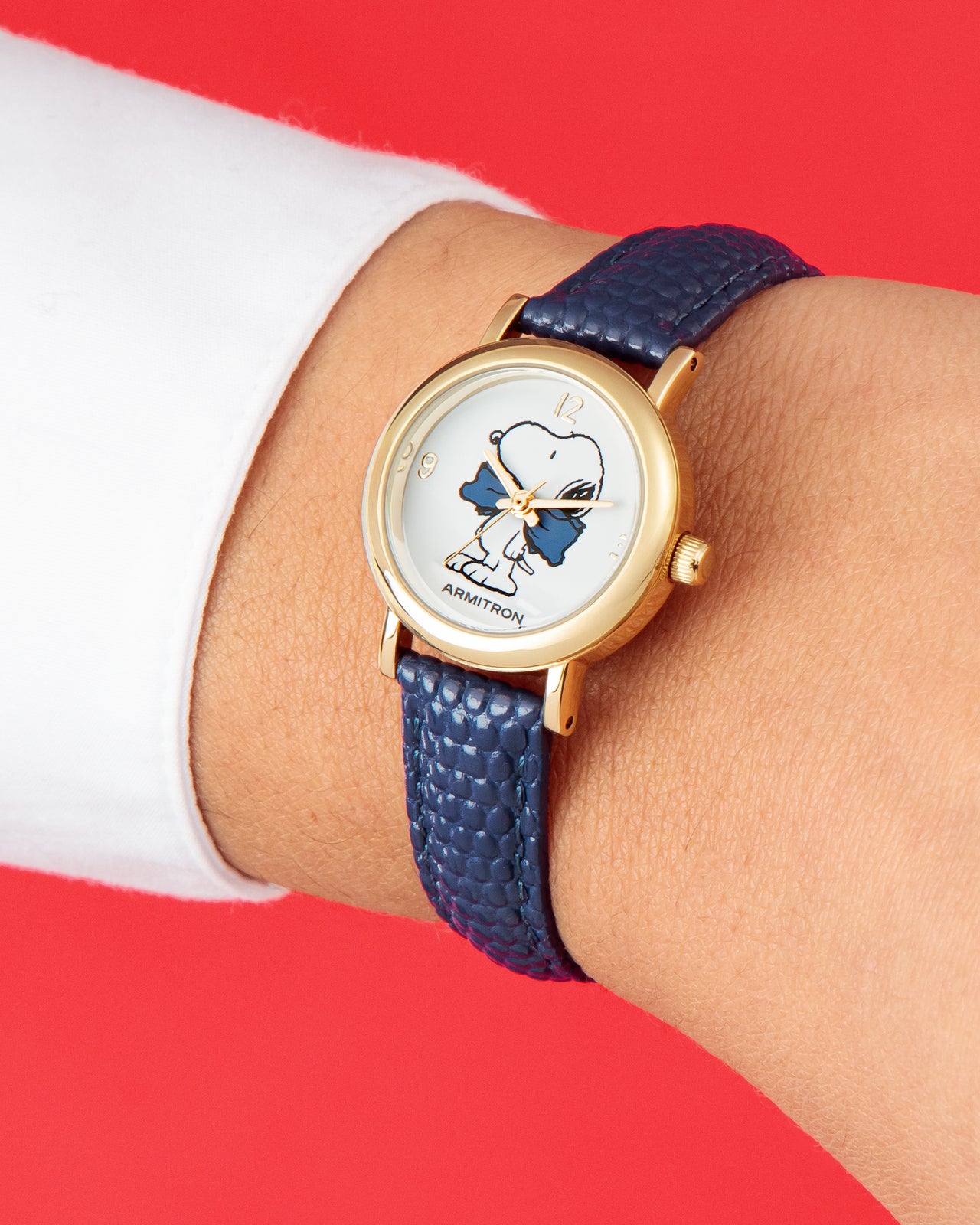 Armitron x Peanuts: Dressed to the Nines | 24mm, Peanuts Navy/Gold-Women-Armitron