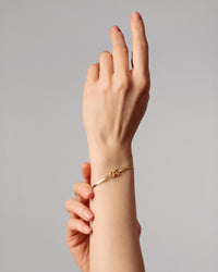 Thumbnail for Herringbone & Logo Bracelet™ | Rose Gold