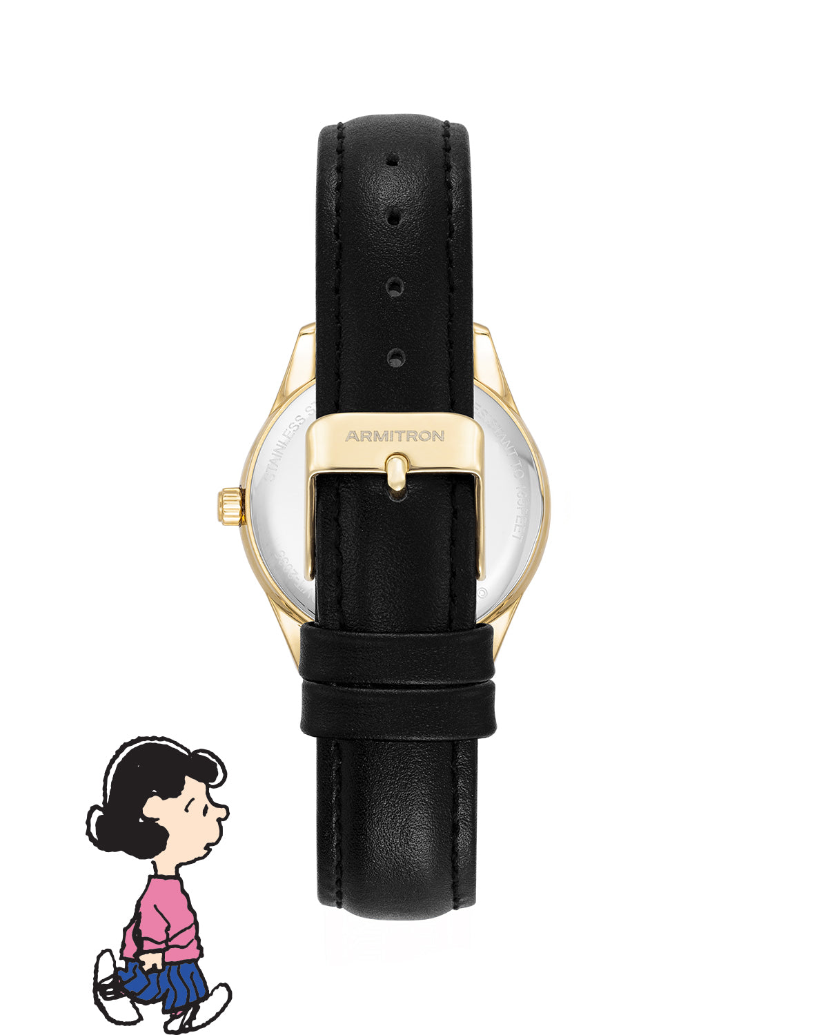 Armitron x Peanuts: The Lineup | 36mm, Peanuts Black/Gold-Men-Armitron