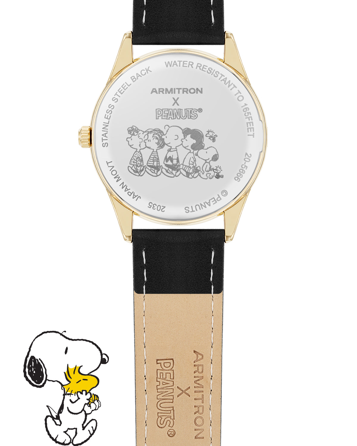 Armitron x Peanuts: The Lineup | 36mm, Peanuts Black/Gold-Men-Armitron