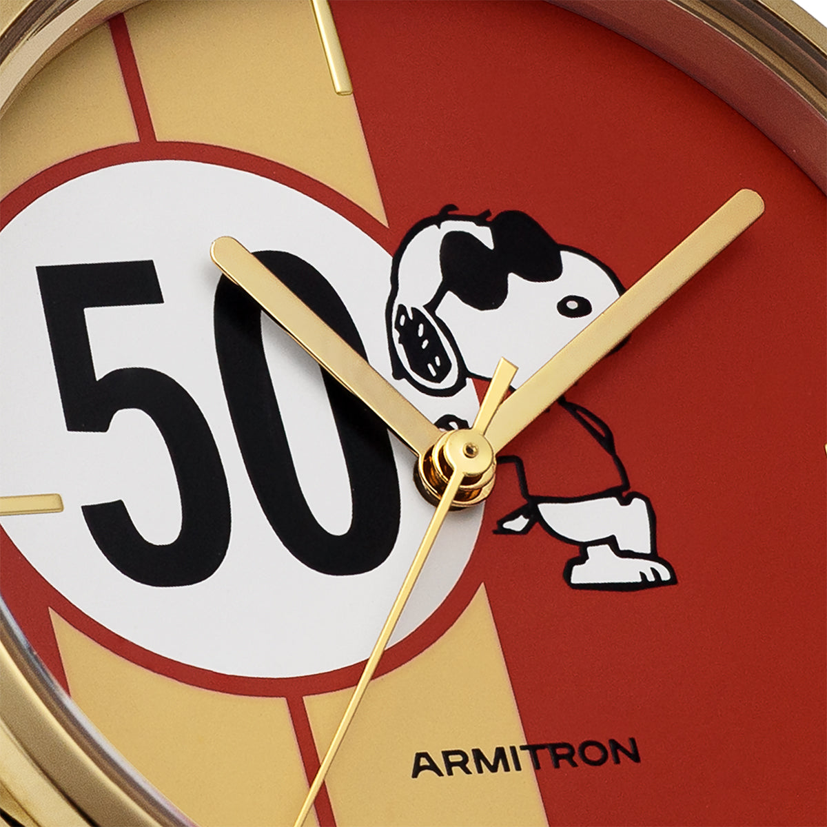 Armitron x Peanuts: Golden Cool | 36mm, Peanuts Black/Gold/Red-Men-Armitron