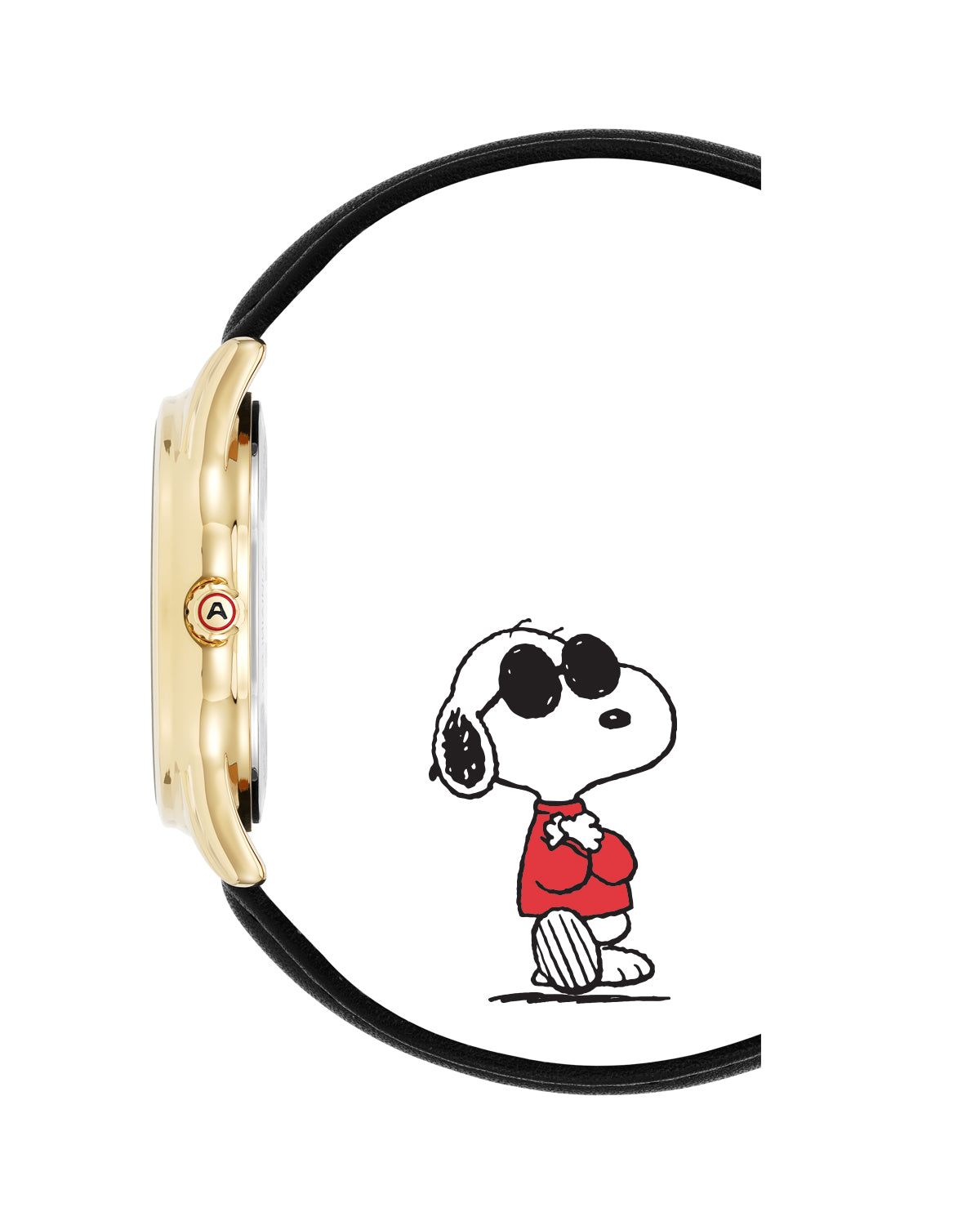 Armitron x Peanuts: Golden Cool | 36mm, Peanuts Black/Gold/Red-Men-Armitron
