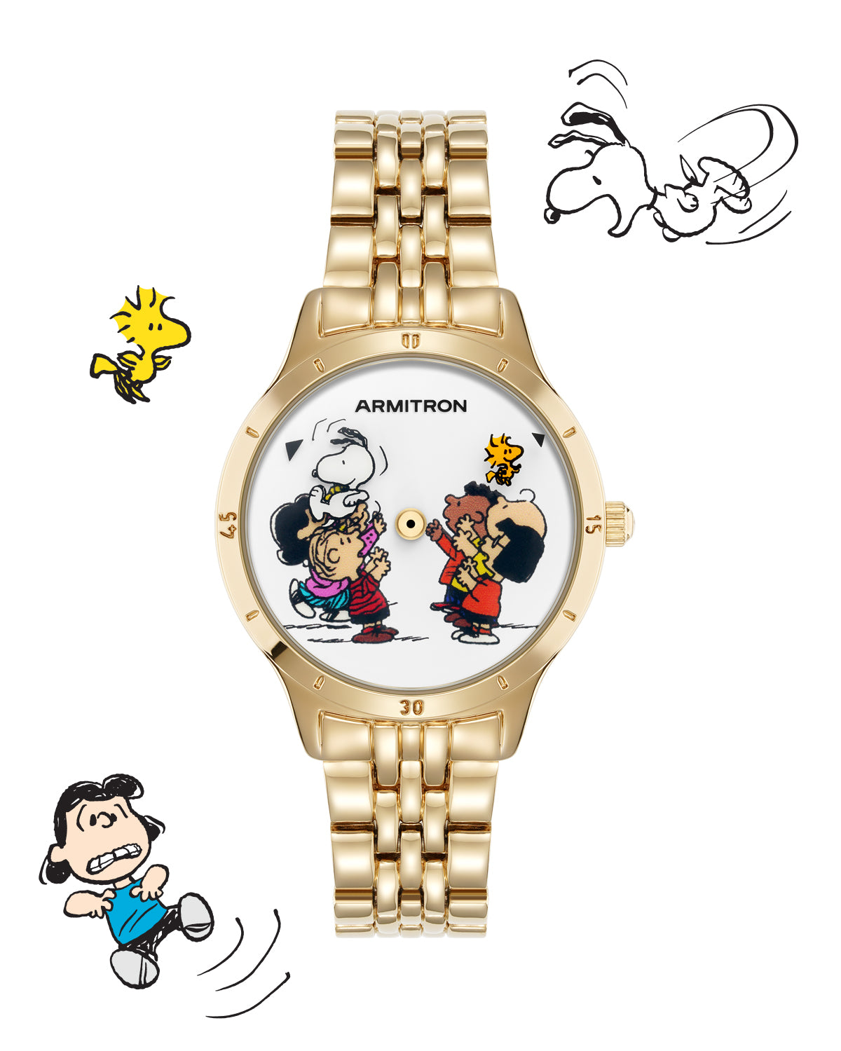 Armitron x Peanuts: Time to Celebrate | 34mm, Peanuts Gold-Women-Armitron