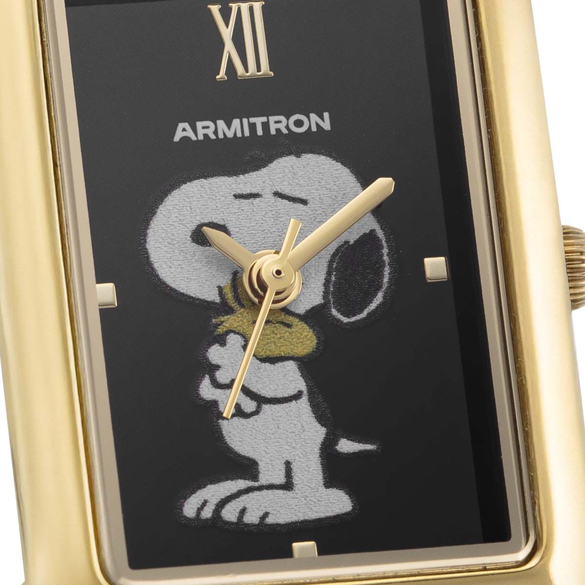 Armitron x Peanuts: Golden Hour | 20mm, Peanuts Gold/Black-Women-Armitron